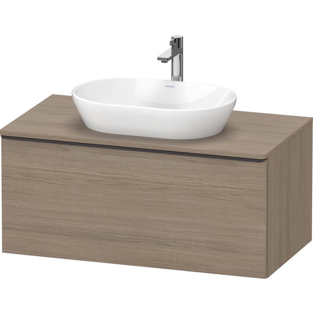 D-Neo One Drawer Wall-Mount Vanity Unit Oak Terra