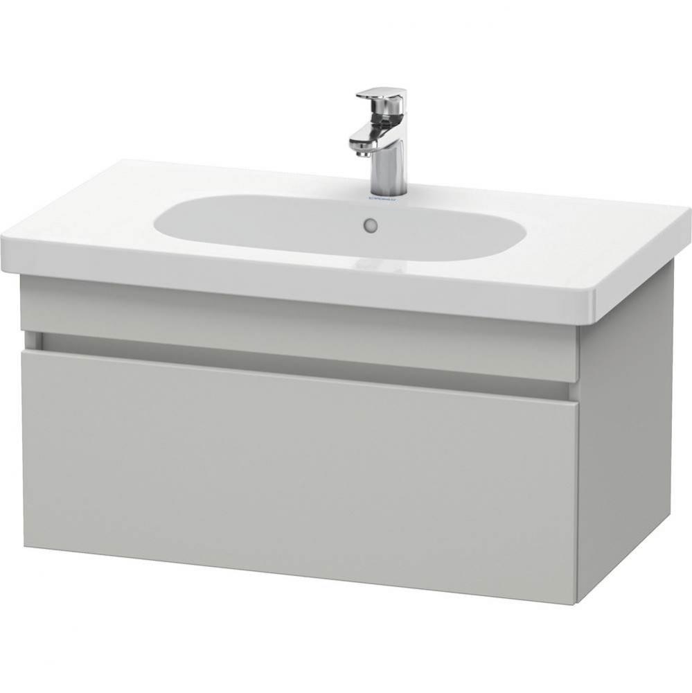 Duravit DuraStyle One Drawer Wall-Mount Vanity Unit Concrete Gray