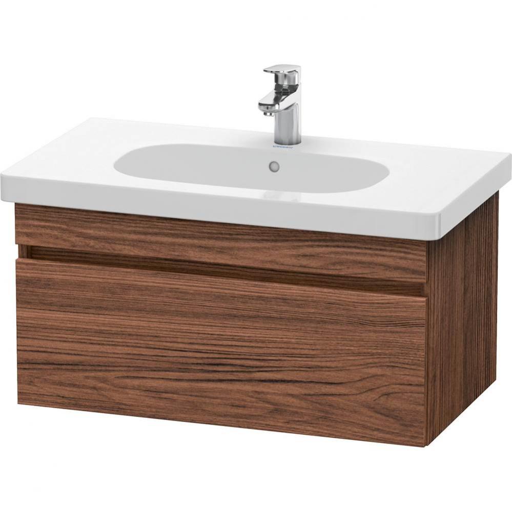 Duravit DuraStyle One Drawer Wall-Mount Vanity Unit Walnut Dark