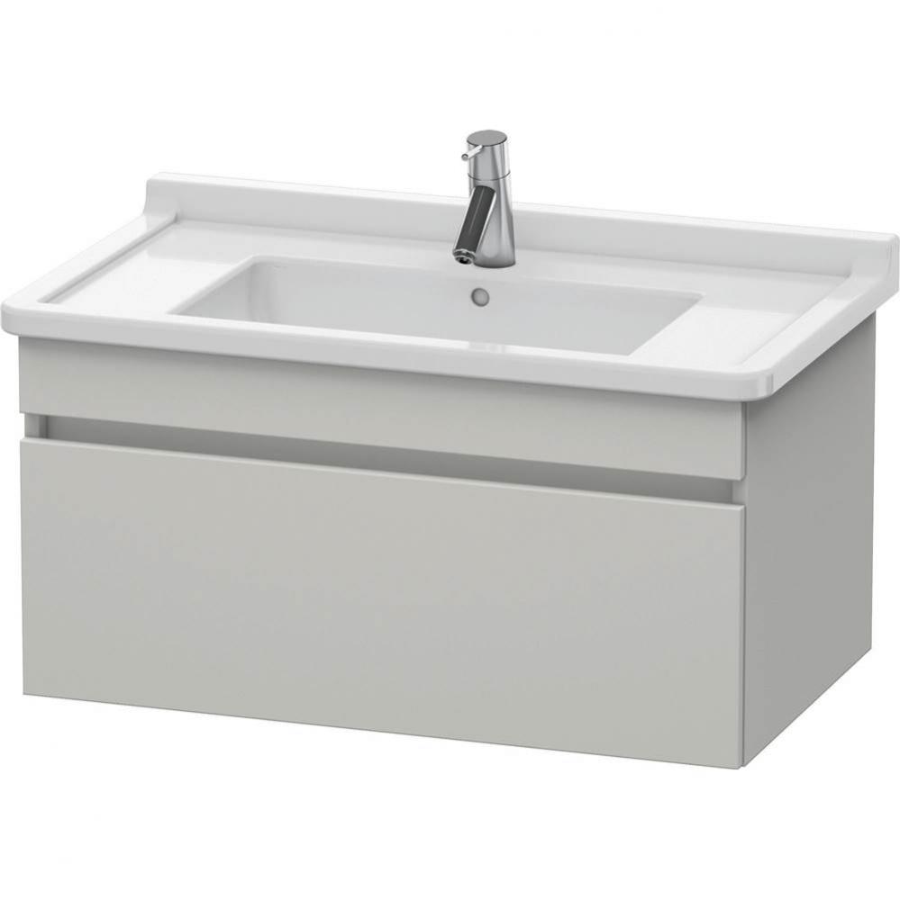 Duravit DuraStyle One Drawer Wall-Mount Vanity Unit Concrete Gray