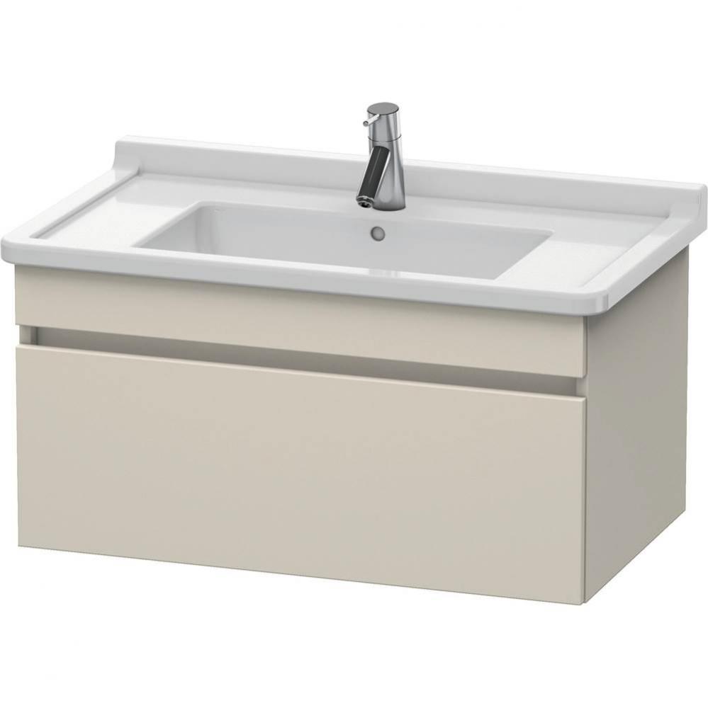 Duravit DuraStyle One Drawer Wall-Mount Vanity Unit Taupe