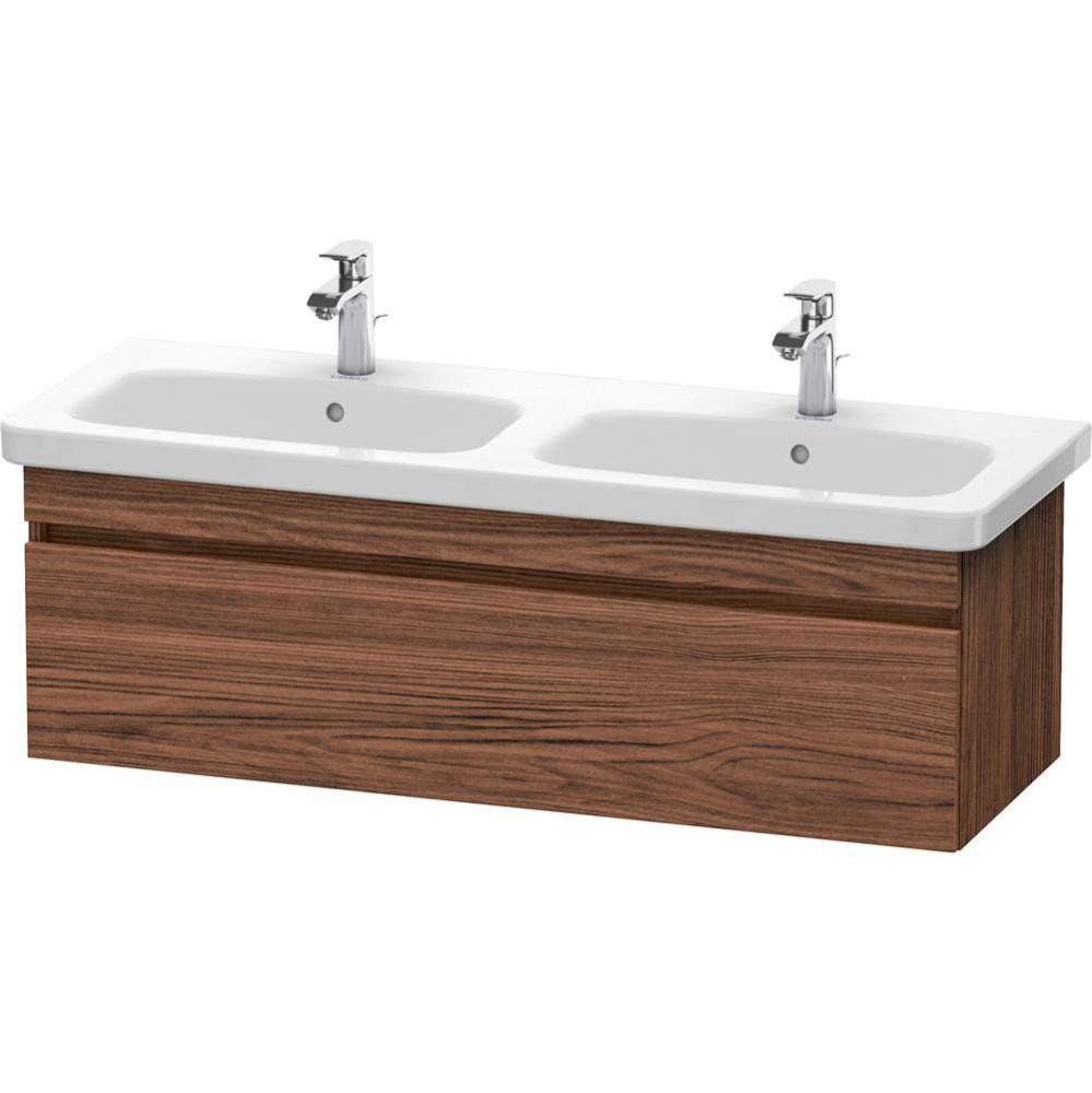 Duravit DuraStyle One Drawer Wall-Mount Vanity Unit Walnut Dark