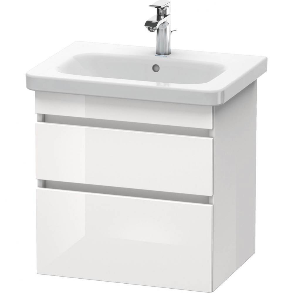 Duravit DuraStyle Two Drawer Wall-Mount Vanity Unit Walnut Dark|White