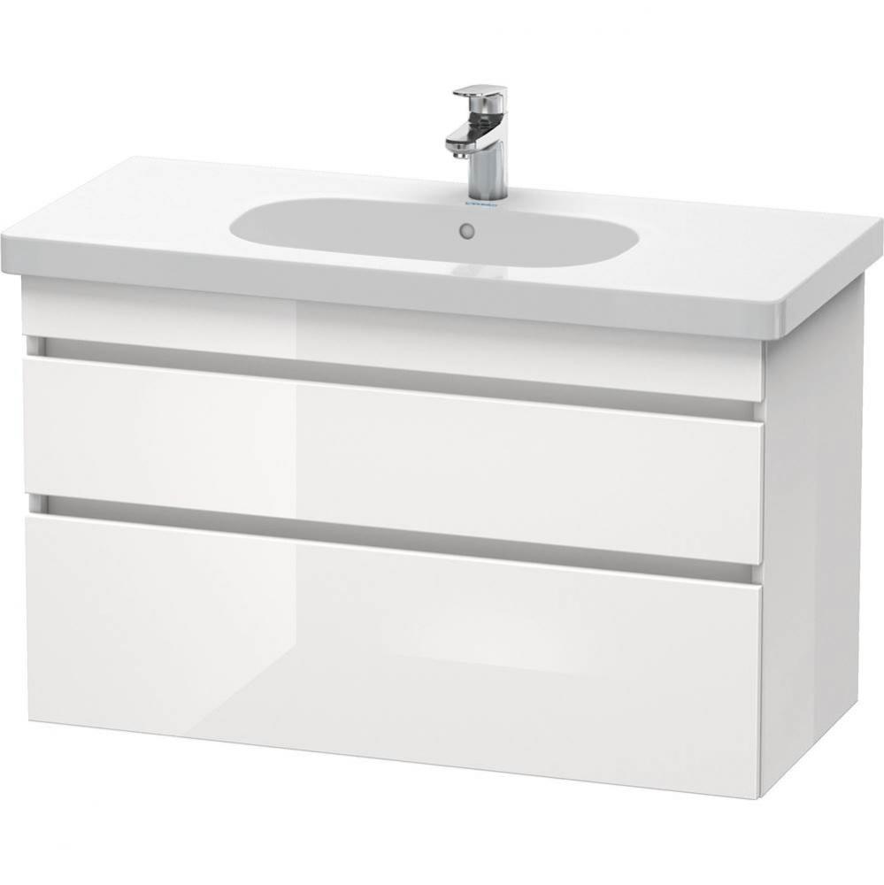 Duravit DuraStyle Two Drawer Wall-Mount Vanity Unit Taupe|White