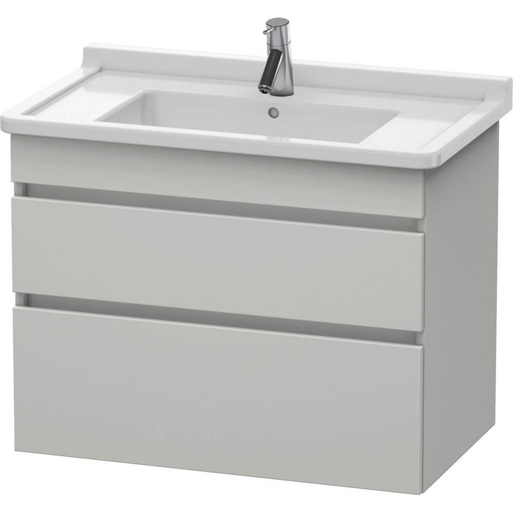 Duravit DuraStyle Two Drawer Wall-Mount Vanity Unit Concrete Gray