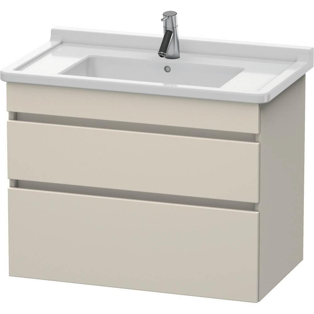 Duravit DuraStyle Two Drawer Wall-Mount Vanity Unit Taupe