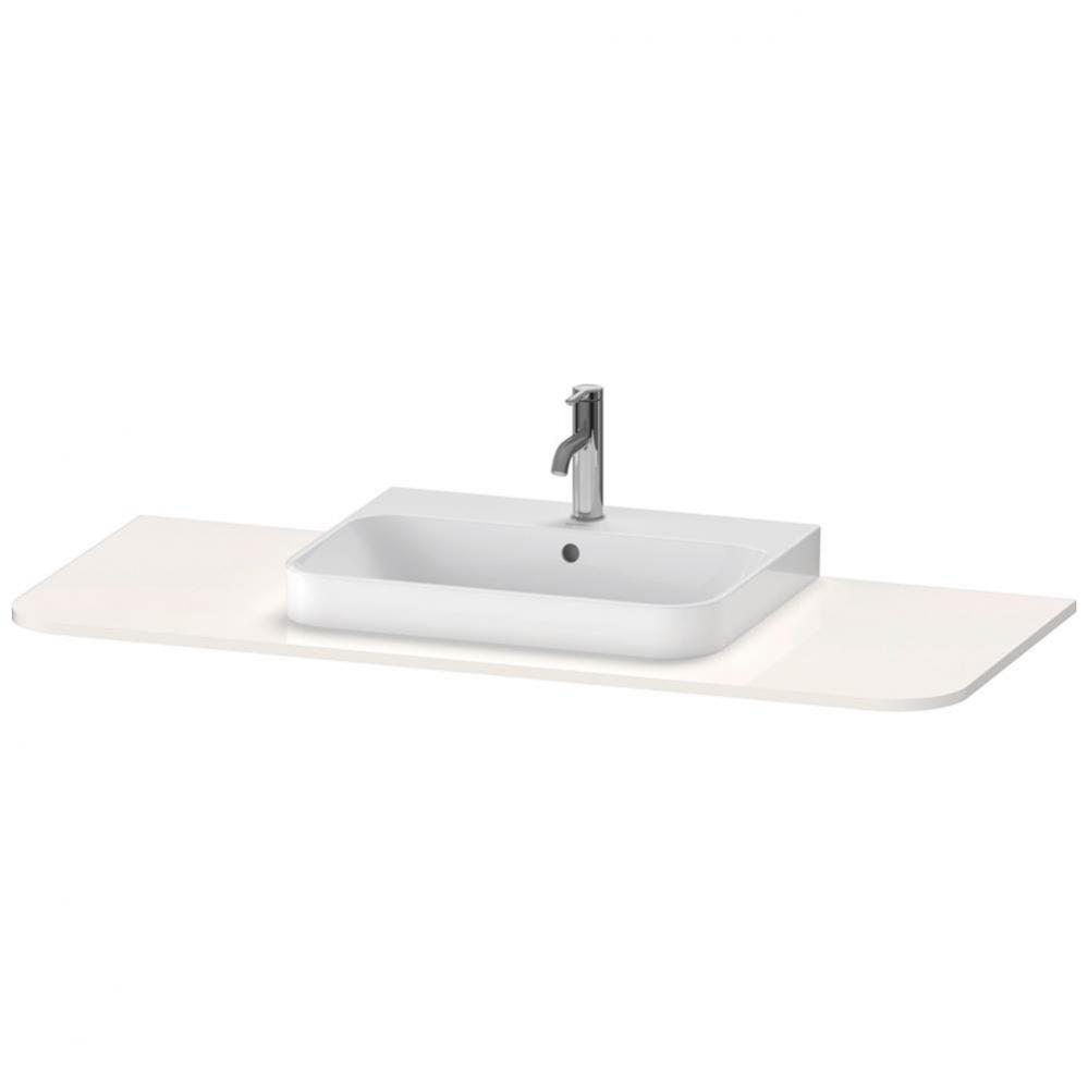 Happy D.2 Plus Console with One Sink Cut-Out White