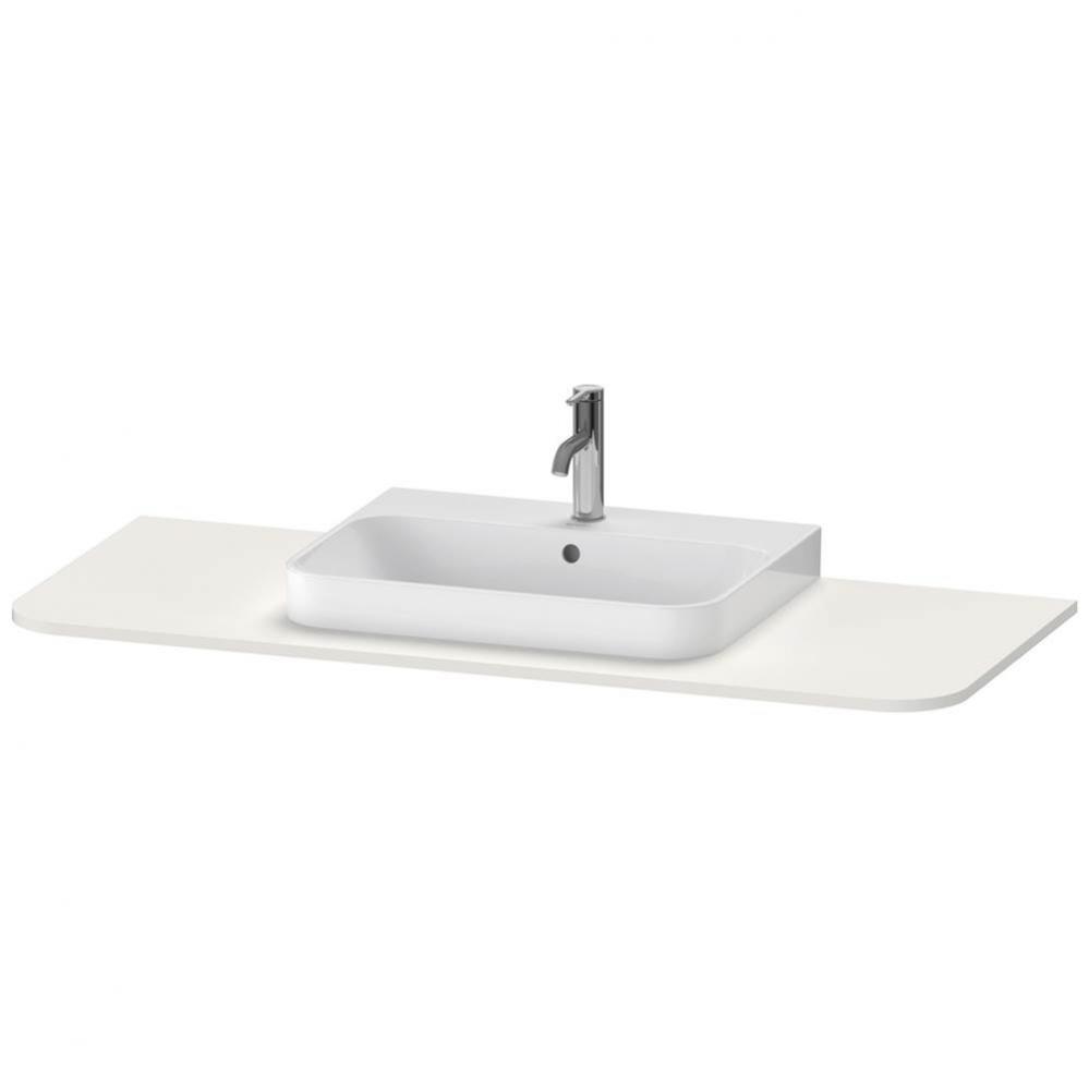 Happy D.2 Plus Console with One Sink Cut-Out Nordic White