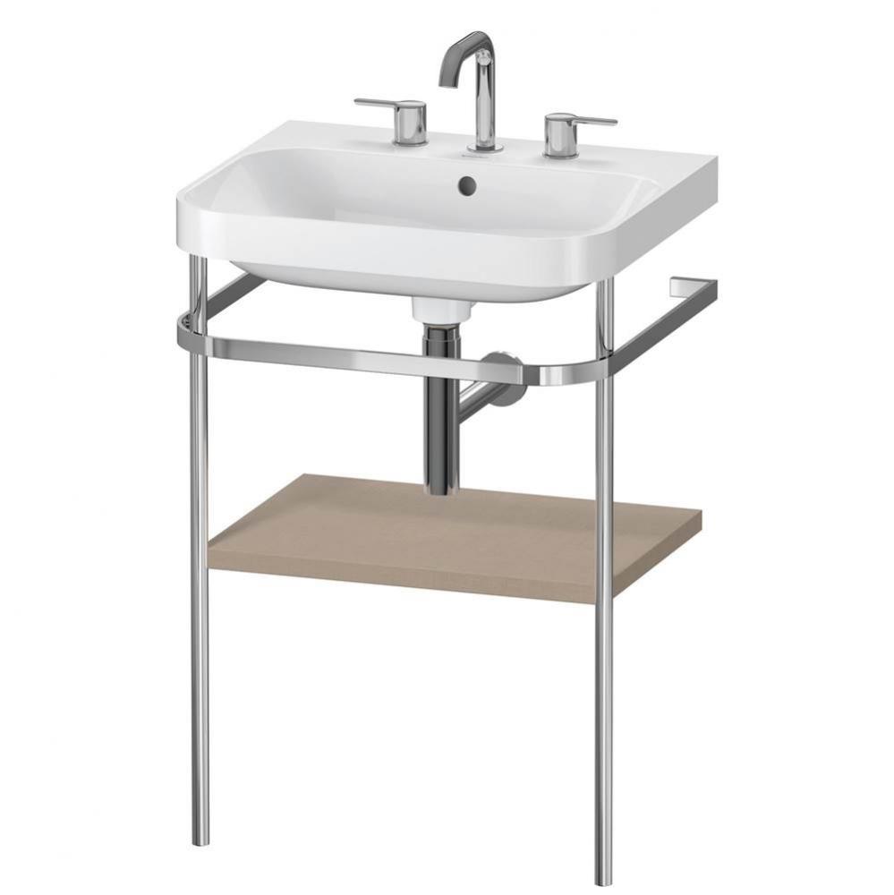 Duravit Happy D.2 Plus C-Shaped Metal Console  Linen