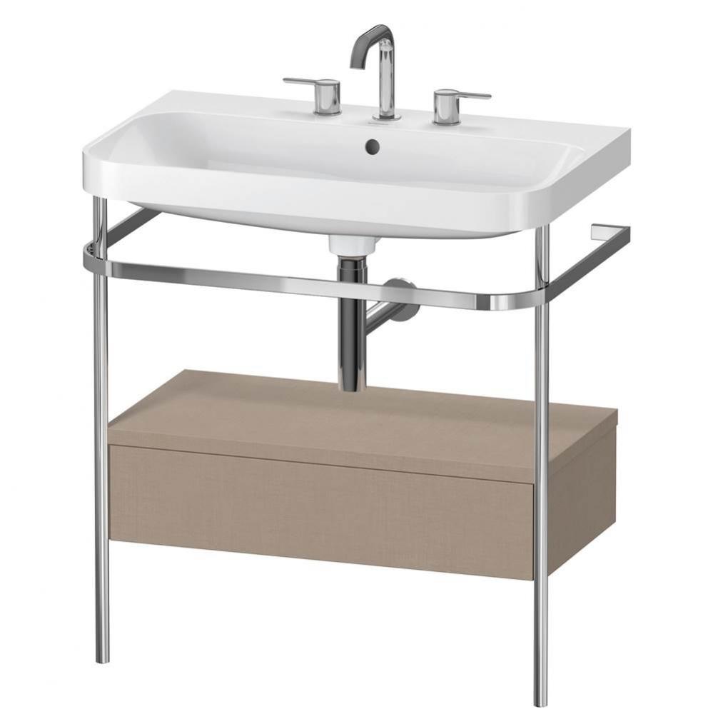 Duravit Happy D.2 Plus C-Shaped Metal Console  Linen