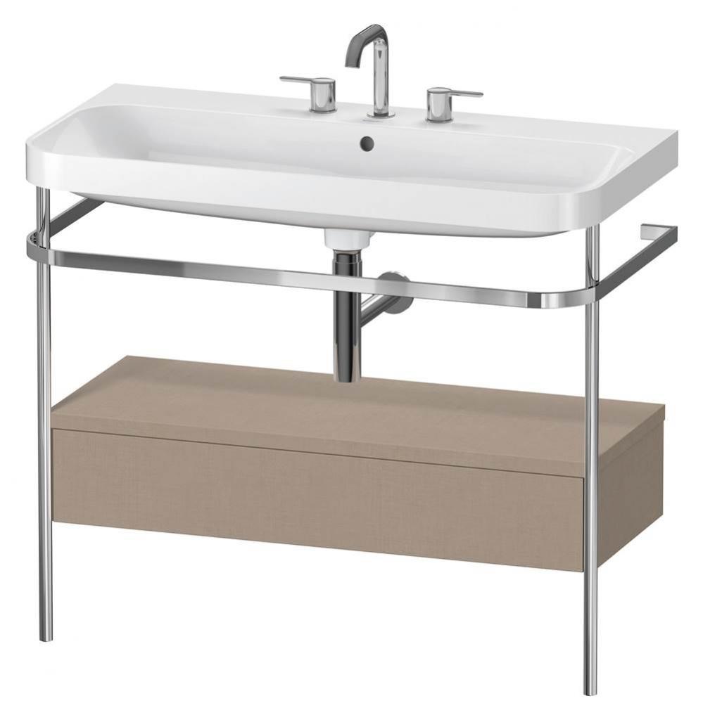 Duravit Happy D.2 Plus C-Shaped Metal Console  Linen