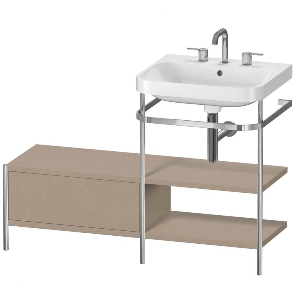 Duravit Happy D.2 Plus C-Shaped Metal Console  Linen