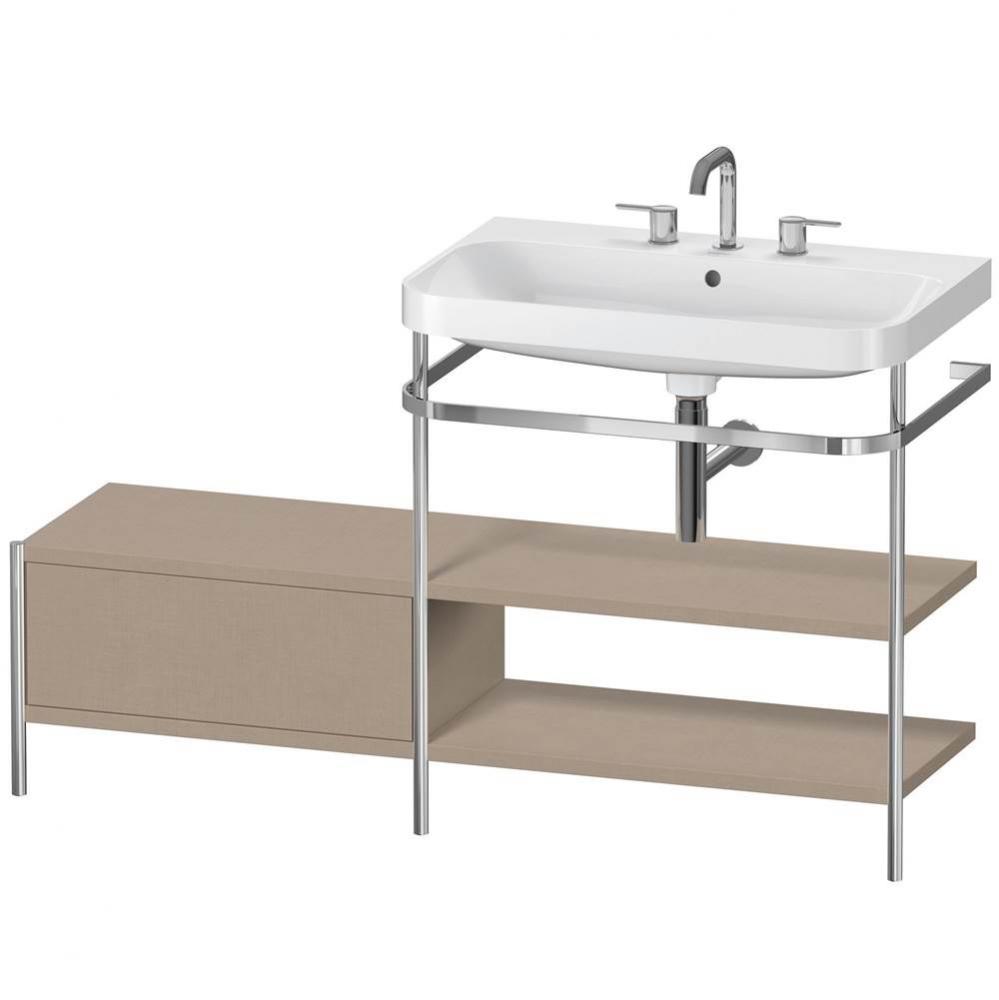 Duravit Happy D.2 Plus C-Shaped Metal Console  Linen