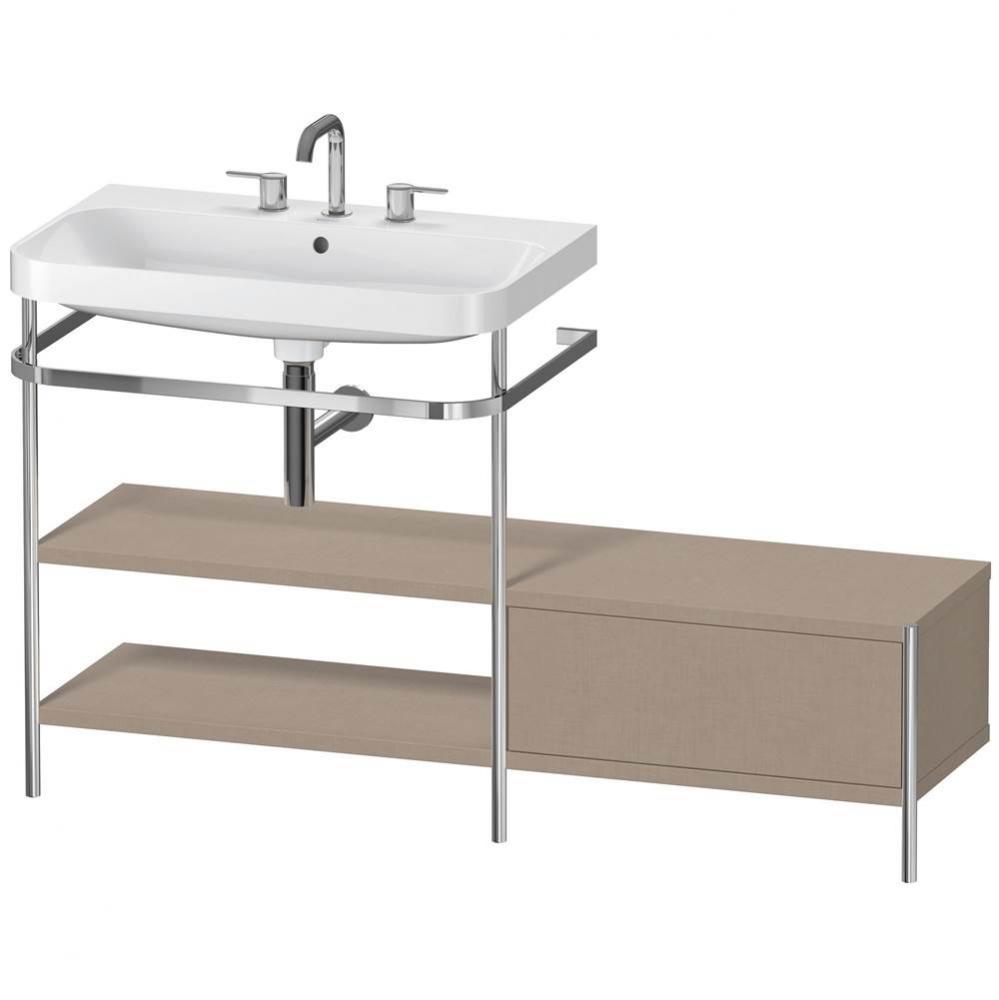 Duravit Happy D.2 Plus C-Shaped Metal Console  Linen