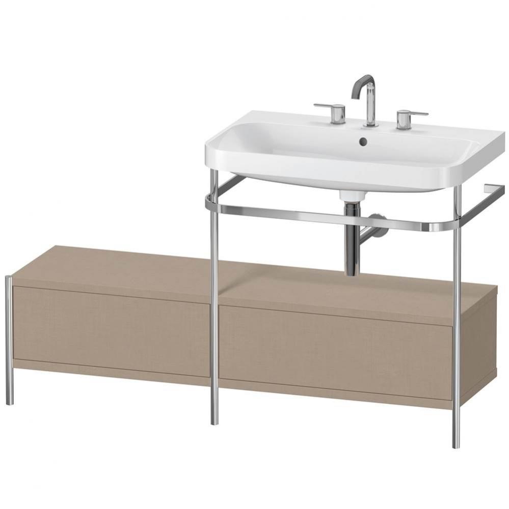 Duravit Happy D.2 Plus C-Shaped Metal Console  Linen