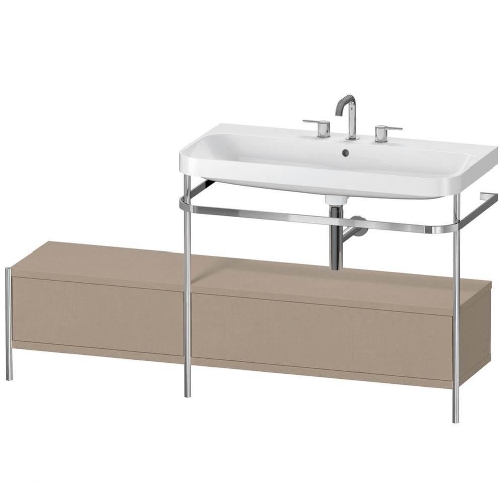 Duravit Happy D.2 Plus C-Shaped Metal Console  Linen