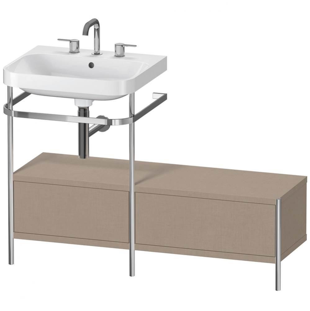 Duravit Happy D.2 Plus C-Shaped Metal Console  Linen