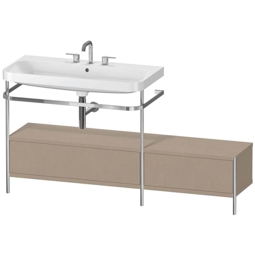 Duravit Happy D.2 Plus C-Shaped Metal Console  Linen