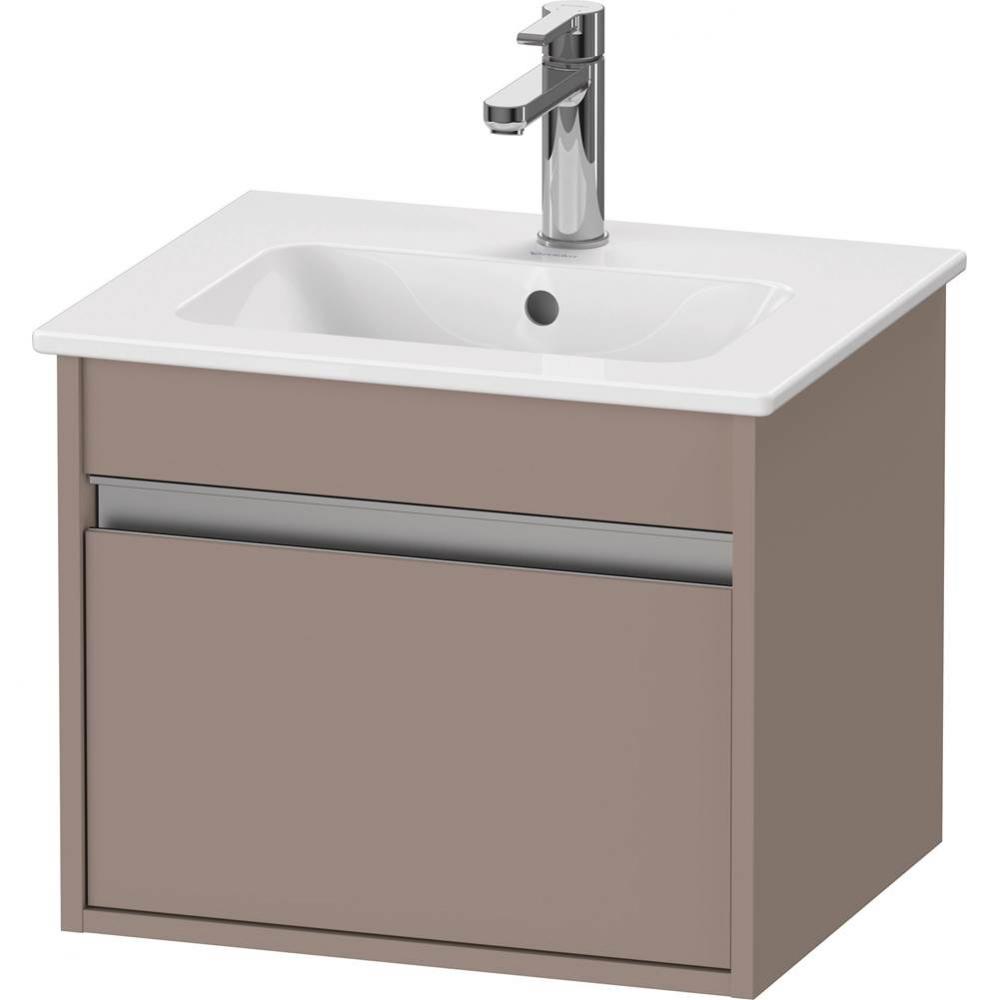 Ketho One Drawer Wall-Mount Vanity Unit Basalt