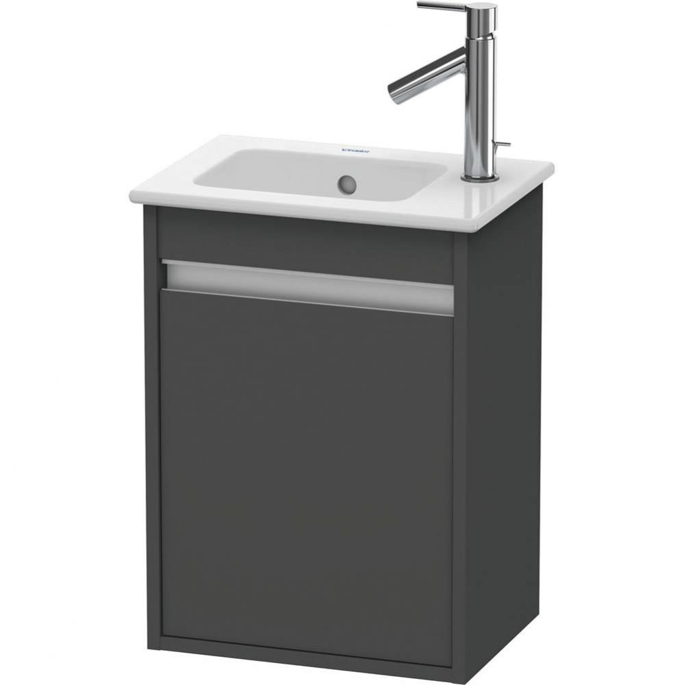 Ketho One Door Wall-Mount Vanity Unit Graphite