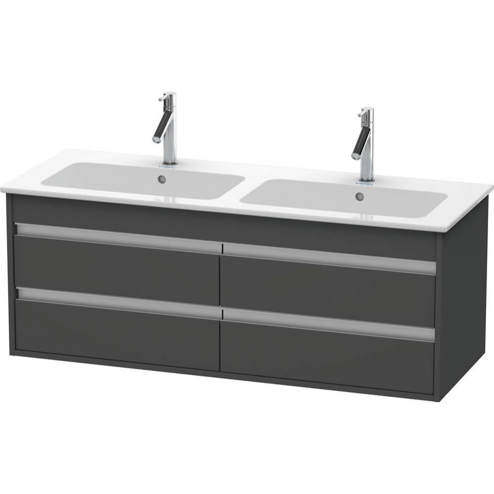 Duravit Ketho Vanity Unit Wall-Mounted  Graphite Matte