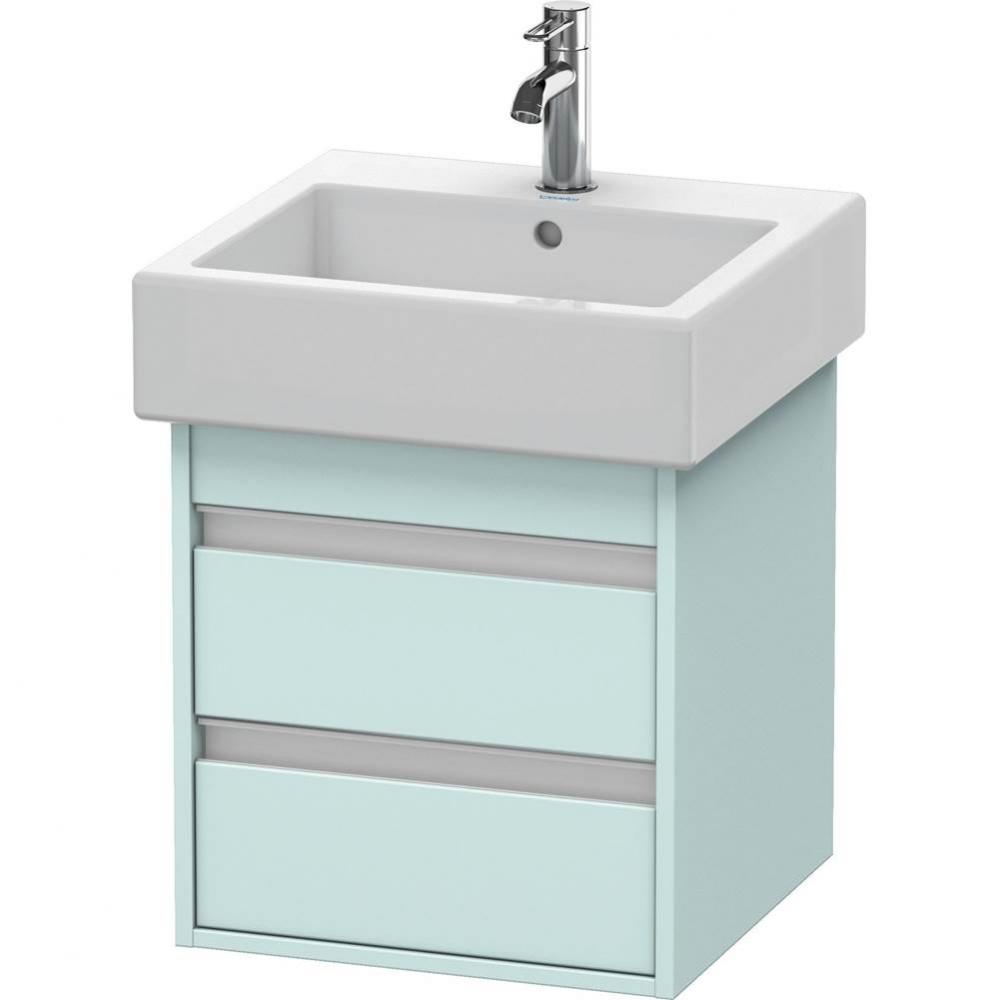 Duravit Ketho Vanity Unit Wall-Mounted  Light Blue Matte