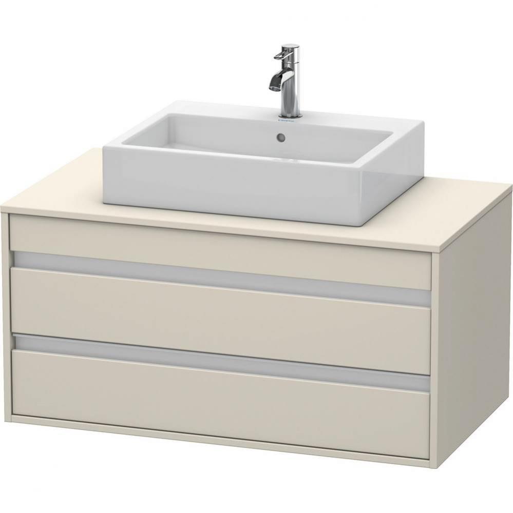 Duravit Ketho Vanity Unit Wall-Mounted  Taupe Matte