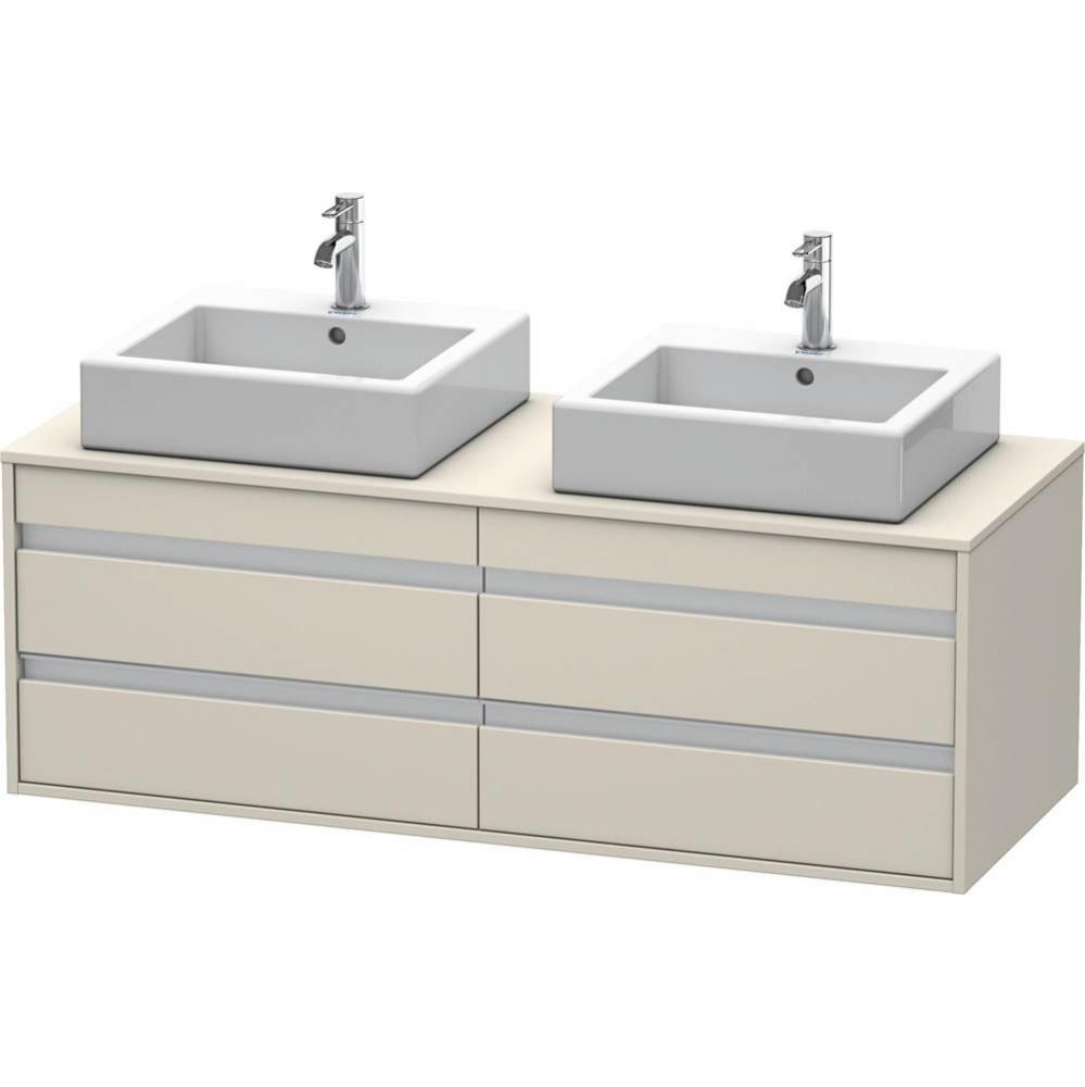 Duravit Ketho Vanity Unit Wall-Mounted  Taupe Matte