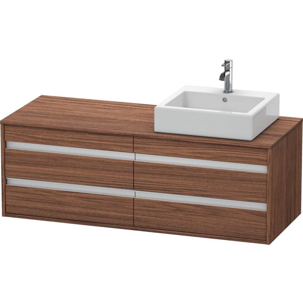 Duravit Ketho Vanity Unit Wall-Mounted  Dark Walnut