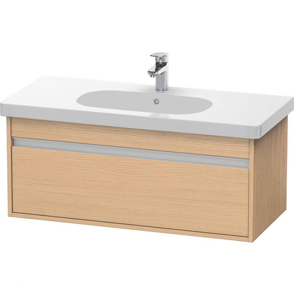 Ketho Wall-Mount Vanity Unit Natural Oak