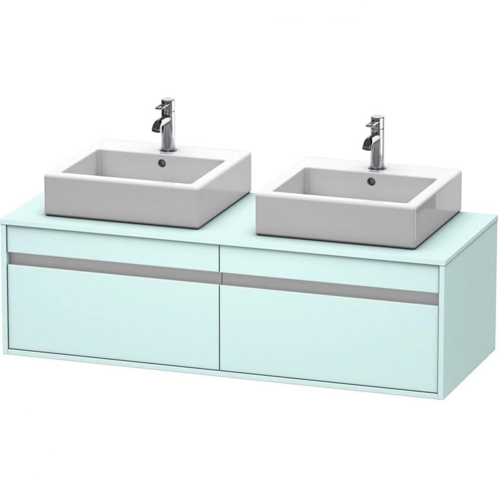 Duravit Ketho Vanity Unit Wall-Mounted  Light Blue Matte