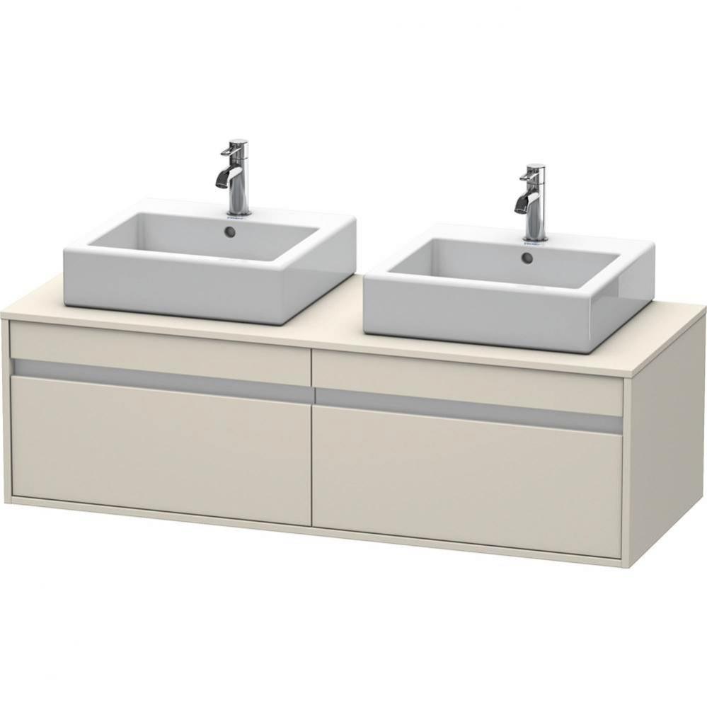 Duravit Ketho Vanity Unit Wall-Mounted  Taupe Matte