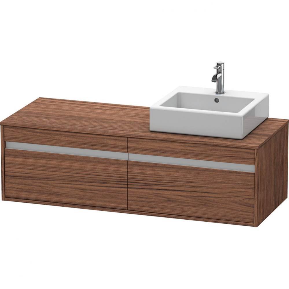 Duravit Ketho Vanity Unit Wall-Mounted  Dark Walnut