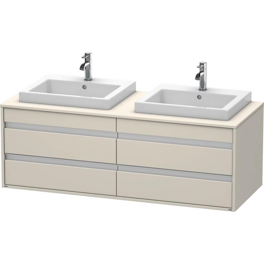 Duravit Ketho Vanity Unit Wall-Mounted  Taupe Matte