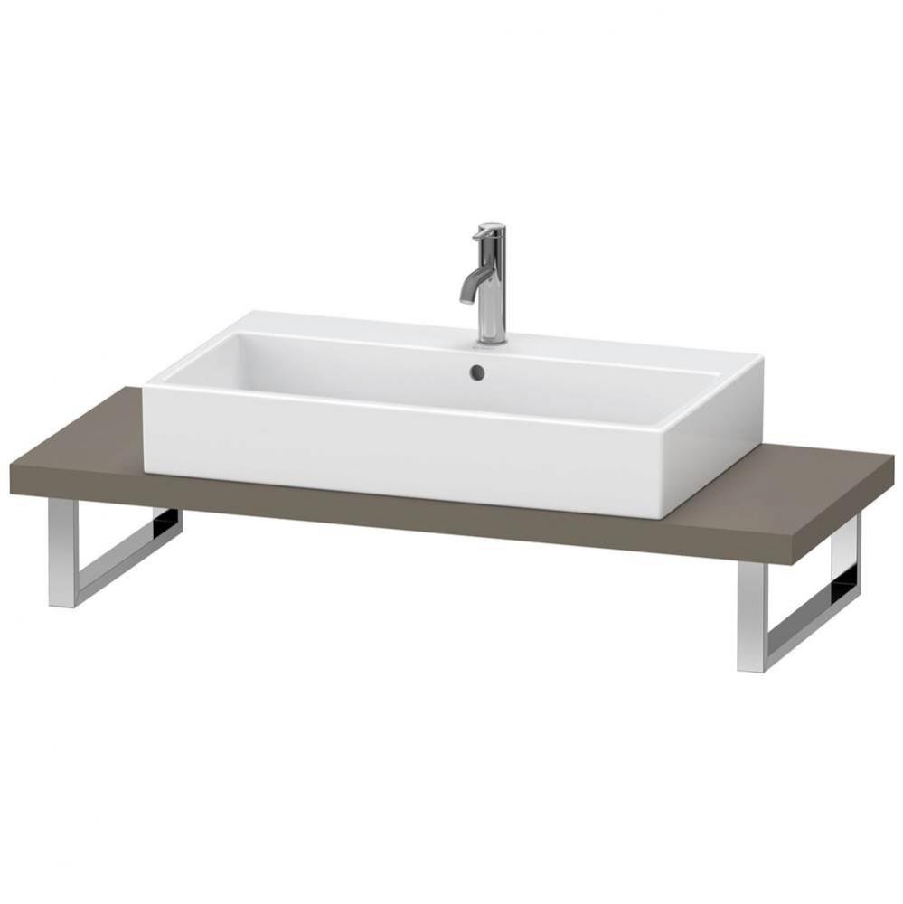 Duravit L-Cube Console  Flannel Gray Satin Matte