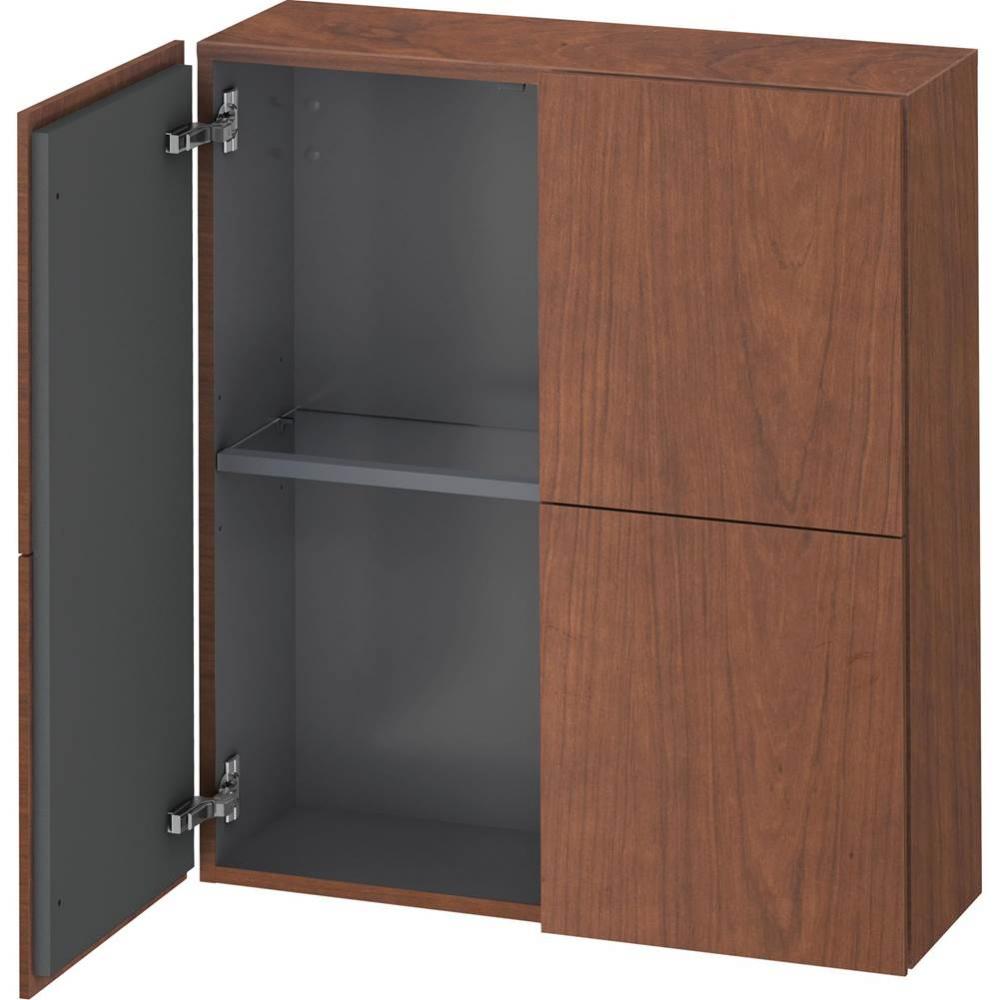 L-Cube Semi-Tall Cabinet American Walnut