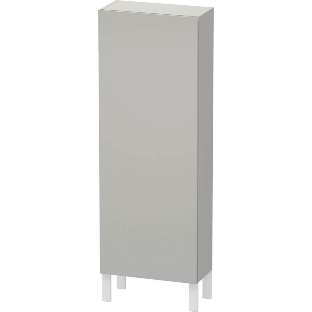 L-Cube Semi-Tall Cabinet Concrete Gray