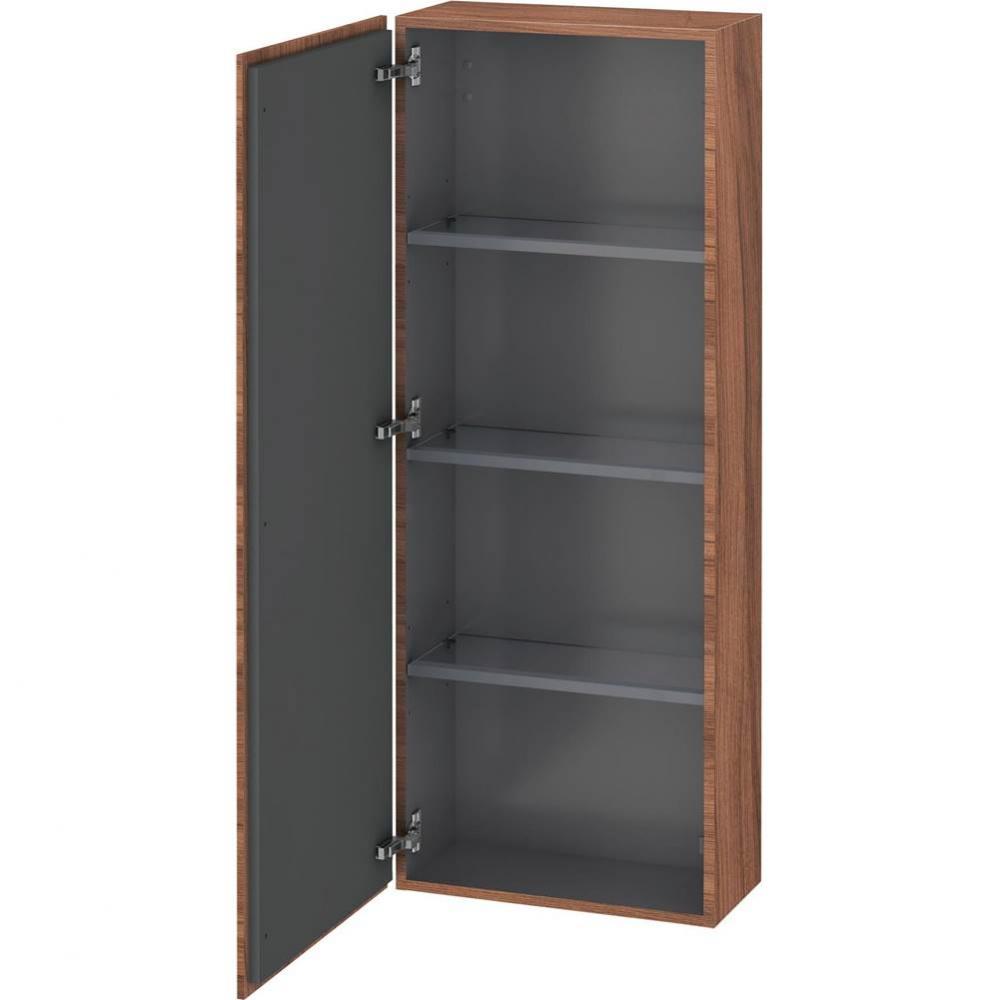 L-Cube Semi-Tall Cabinet Walnut