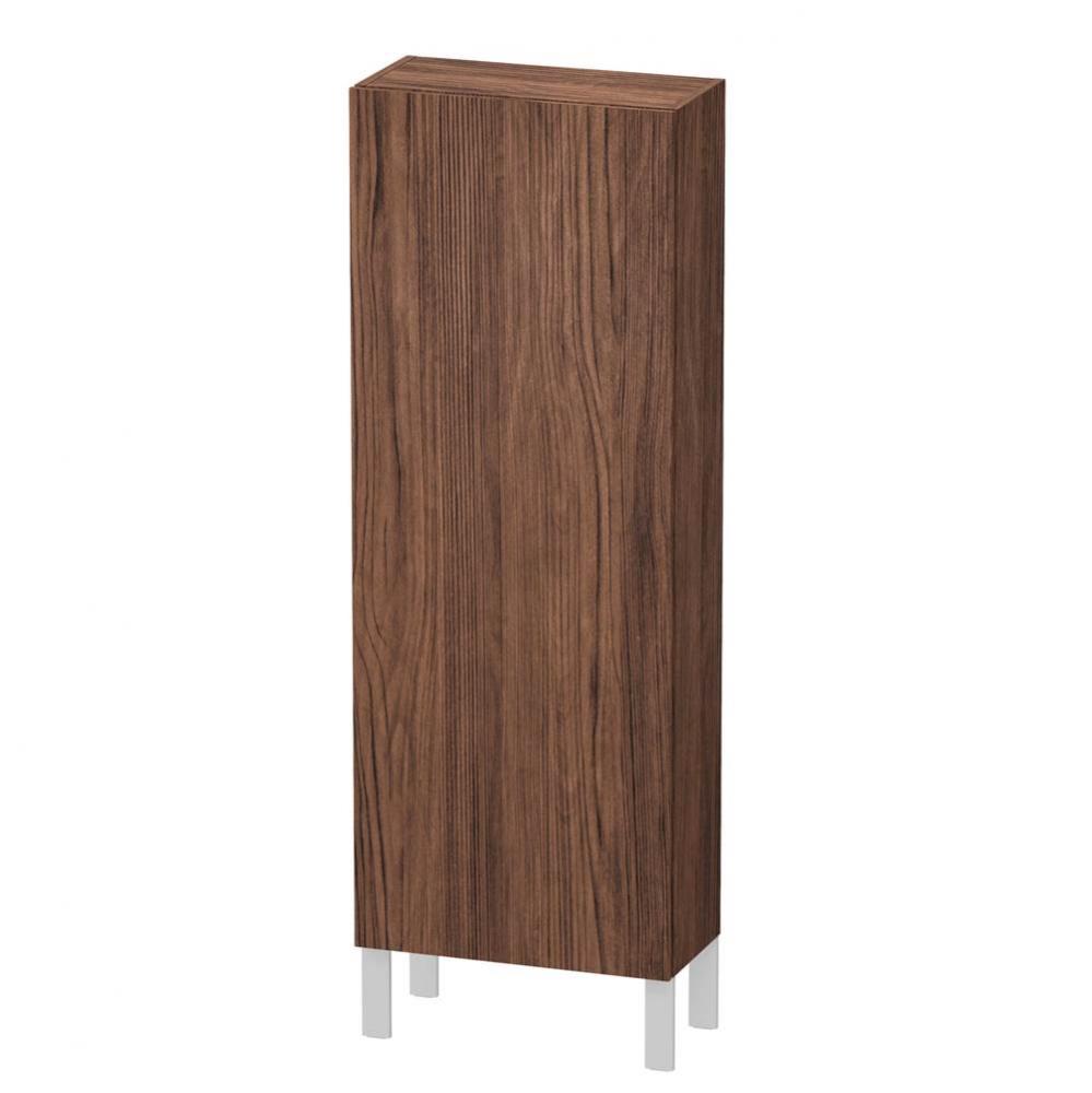 L-Cube Semi-Tall Cabinet Walnut Dark