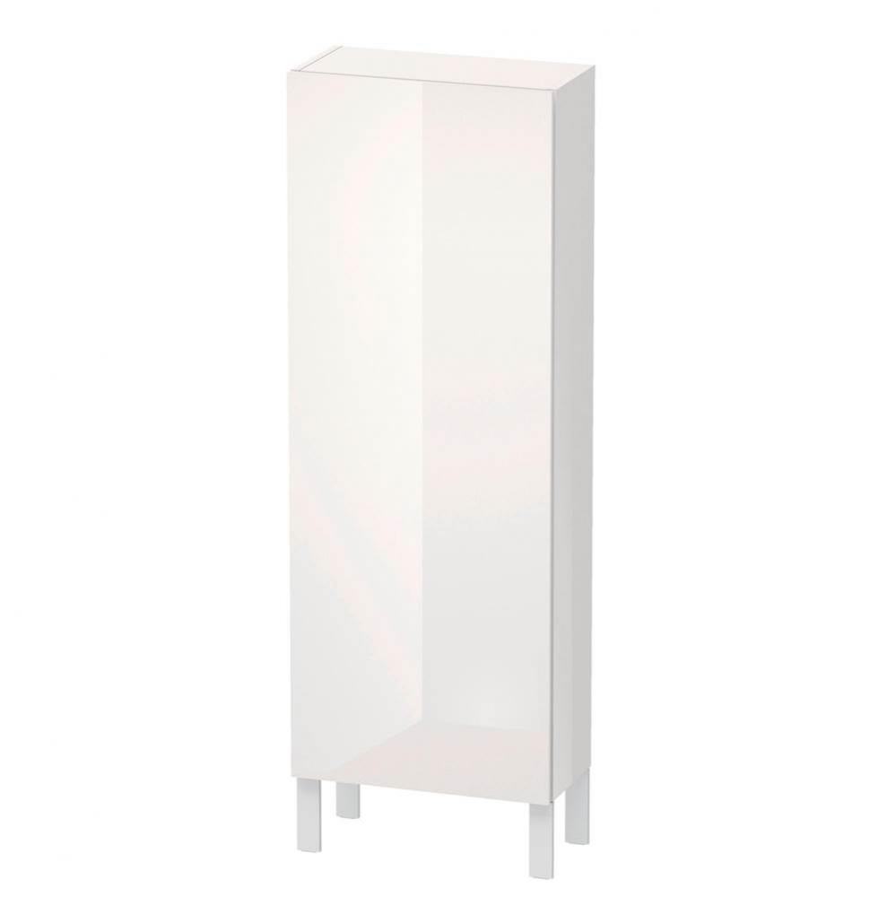 L-Cube Semi-Tall Cabinet White