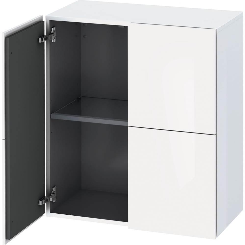 L-Cube Semi-Tall Cabinet White