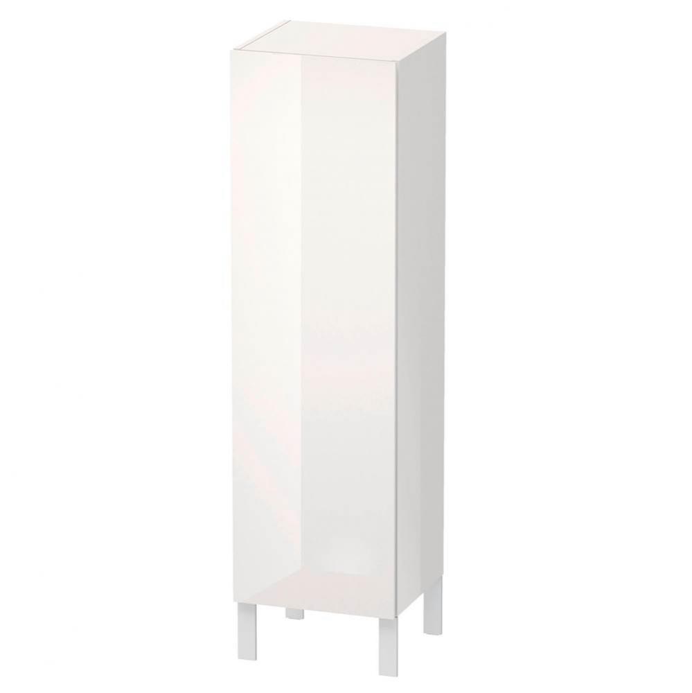 L-Cube Semi-Tall Cabinet White