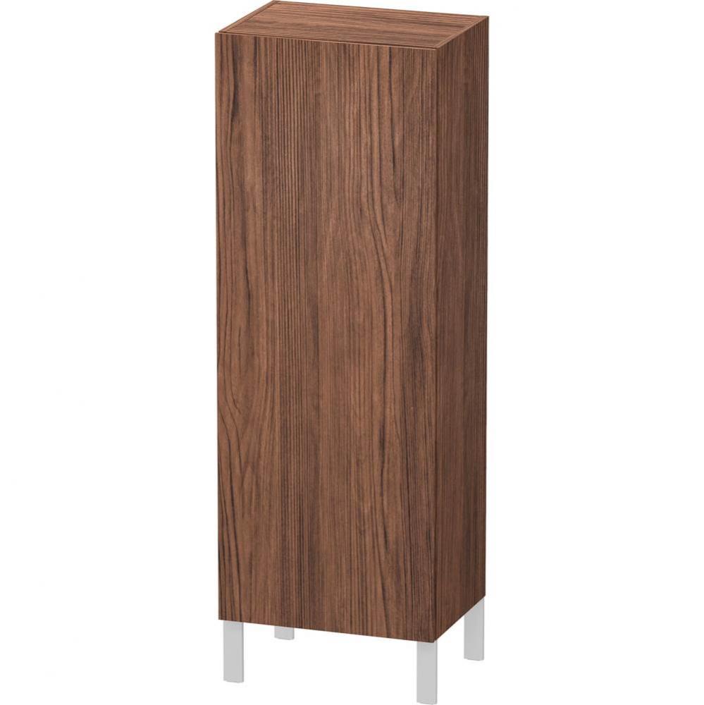 L-Cube Semi-Tall Cabinet Walnut Dark