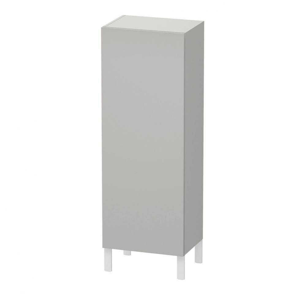 L-Cube Semi-Tall Cabinet Concrete Gray