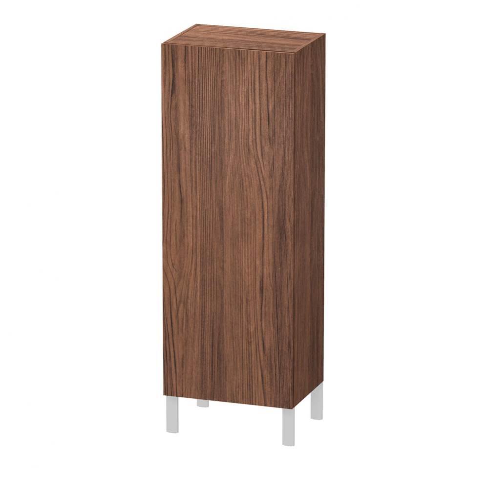 L-Cube Semi-Tall Cabinet Walnut Dark