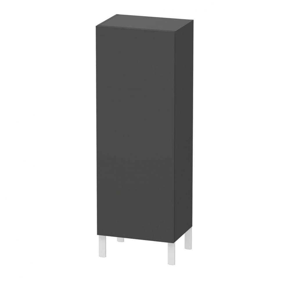 L-Cube Semi-Tall Cabinet Graphite