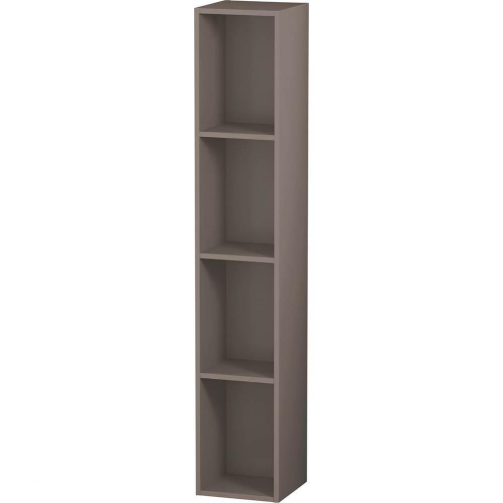 L-Cube Wall Shelf with Four Compartments Basalt