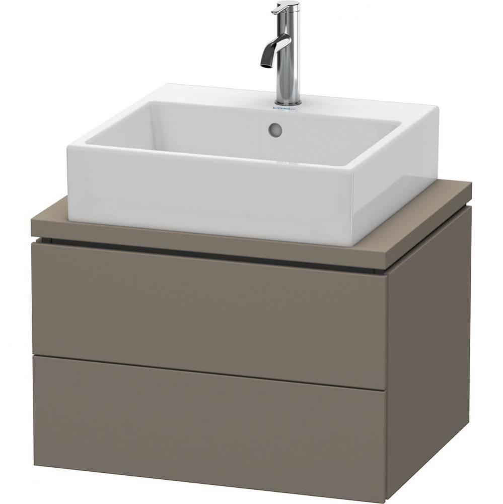 Duravit L-Cube Vanity Unit for Console  Flannel Gray Satin Matte