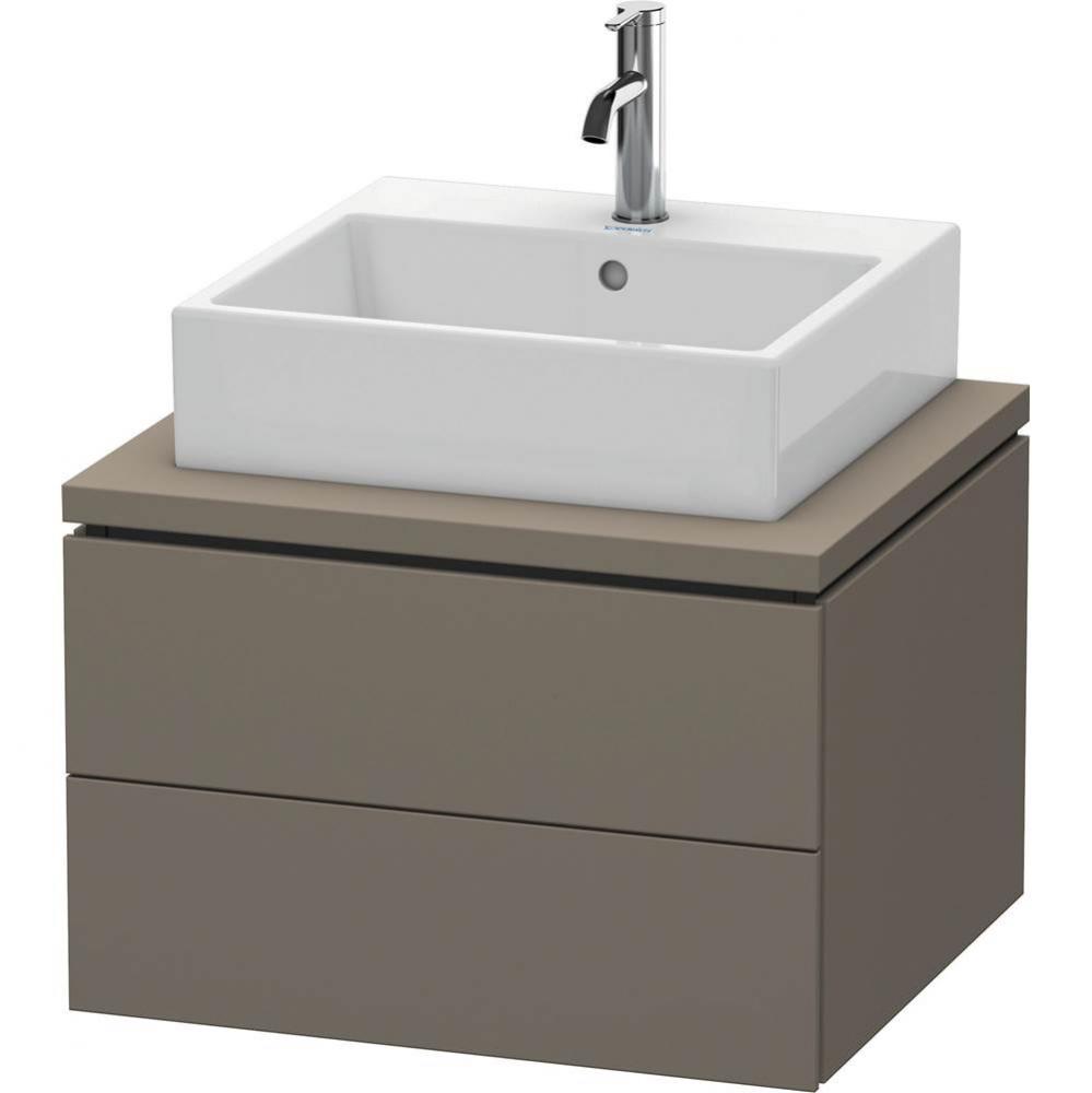 Duravit L-Cube Vanity Unit for Console  Flannel Gray Satin Matte