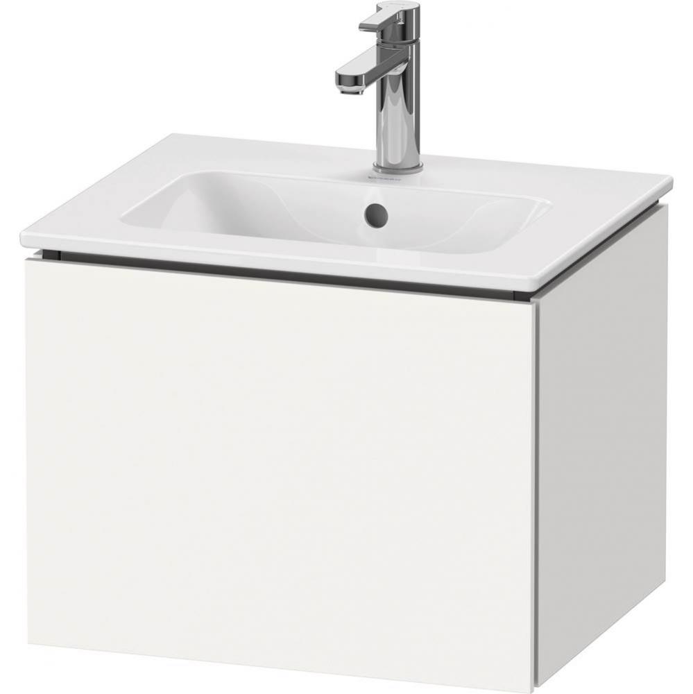 L-Cube One Drawer Wall-Mount Vanity Unit White